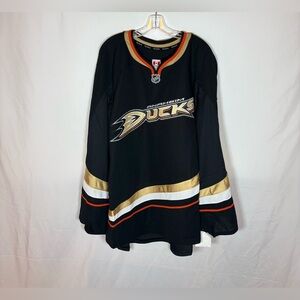 Reebok MiC Anaheim Ducks Goalie Style Team Issued Home Hockey Jersey 58
